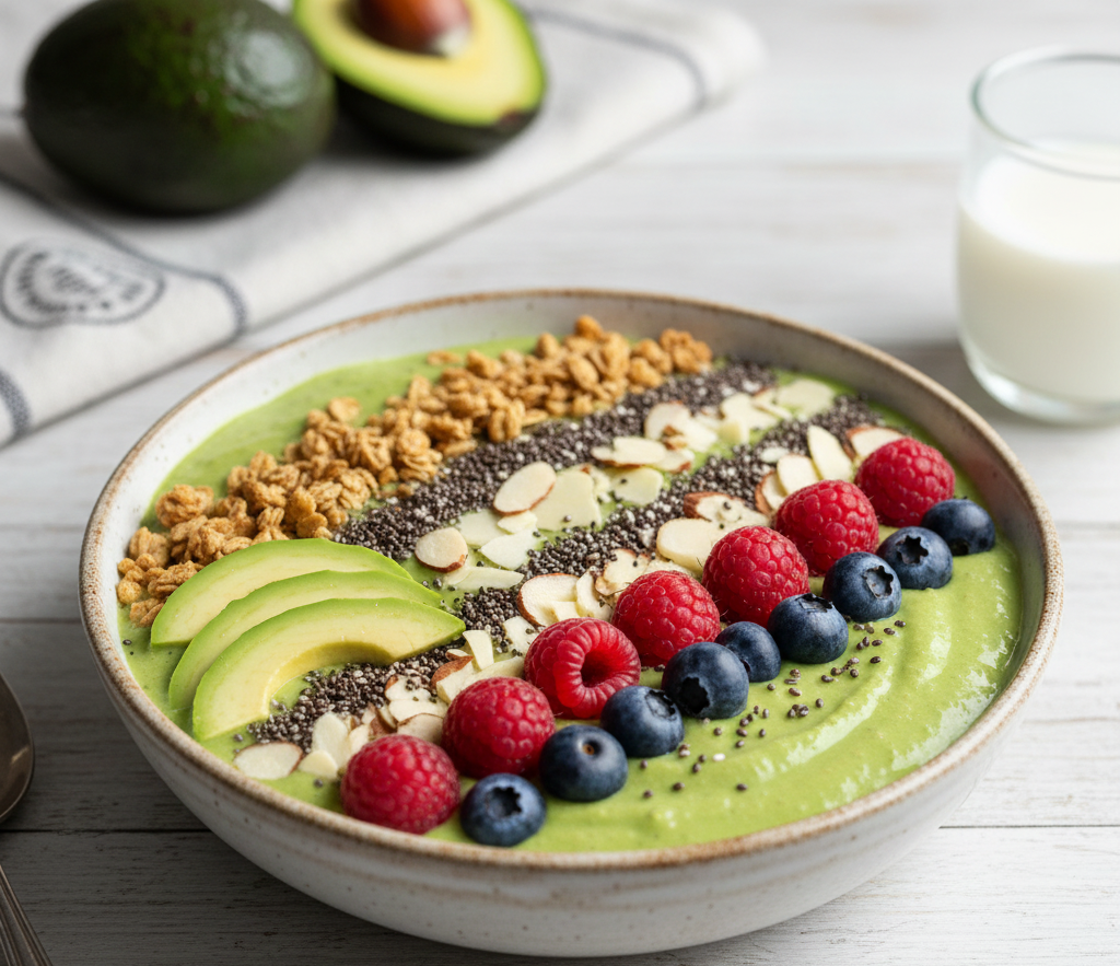 Creamy Avocado Smoothie Bowl