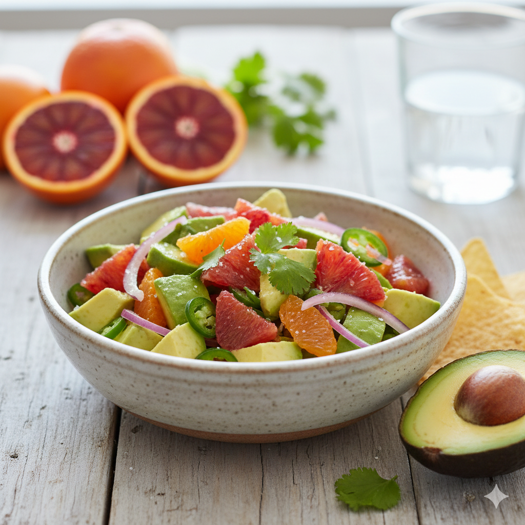 Simple Seasonal Citrus & Avocado Salsa